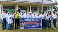 Police Go To School, Unit Kamsel Satlantas Polres Touna Ajak Pelajar Tertib Berlalu Lintas