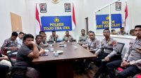 Melalui Via Zoom Meeting, Kapolres Touna Ikuti Lat Pra Ops Keselamatan 2023 Bersama Wakapolda Sulteng