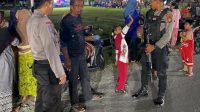 Cegah Gangguan Kamtibmas pada Malam Minggu, Personil Satsamapta Polres Touna Gelar Patroli