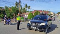 Patroli dan Pengaturan Lalin Pagi, Wujud Pelayanan Prima Personil Satlantas Polres Touna Kepada Masyarakat