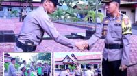 Kapolres Touna Gelar Halal Bihalal Bersama Personil Usai Apel Pagi