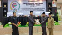Bupati Mohammad Lahay Hadiri Rapat Paripurna DPRD Touna Dengan Tiga Agenda Pembahasan