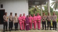 Jelang Hari Bhayangkara ke-77, Kapolres Touna Ajangsana ke Personil Sakit dan Warakawuri