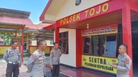 Lomba Kebersihan Mako Hari Bhayangkara ke-77, Tim Penilai Polres Touna Datangi Mako Polsek Tojo