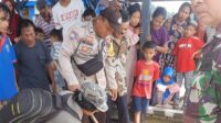 Personil Polsek Una Una Datangi TKP Warga Meninggal Diterkam Buaya di Desa Tobil Kecamatan Togean