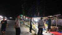 Piket Jaga Polsek Ampana Kota Patroli Malam Minggu, Sambangi Obyek Vital dan Tempat Keramaian