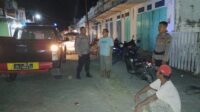 Piket Polsek Ampana Kota Patroli Malam Hari Jaga Kamtibmas Agar Tetap Aman dan Kondusif,
