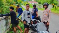 Patroli Dihari Libur, Piket Polsek Ampana Kota Berikan Rasa Aman Bagi Warga