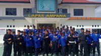 Gandeng Brimob Kompi 3 Batalyon B Pelopor, Lapas Kelas IIB  Ampana Gelar Pembinaan FMD Pegawai