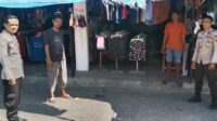 Ciptakan Rasa Aman dan Nyaman Bagi Masyarakat, Personel Polsek Tojo Patroli Sambang Pasar Rakyat Tayawa