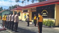 Pimpin Apel Pagi Anggota, Ini Pesan Kapolsek Ampana Tete