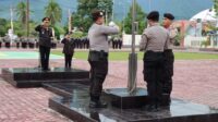 Peringatan HUT RI Ke-78, Polres Touna Gelar Upacara Pengibaran Bendera Merah Putih