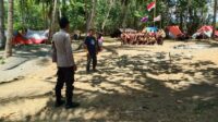 Berikan Rasa Aman, Polsek Ampana Tete Lakukan Pengamanan Penutupan Pramuka