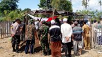 Kapolsek Tojo Bersama Anggota Hadiri Pemakaman Alm. Purn Peltu Abd Haris Bido