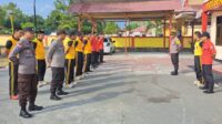 Polsek Tojo Gelar Apel Gabungan Siaga Karhutla
