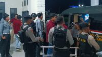 Bentuk Senergitas Antar APH, Sat Samapta Polres Touna Berikan Pengamanan Pemindahan Napi Lapas Ampana