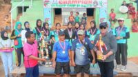 Bupati Touna Resmi Tutup Turnamen Sepak Bola dan Bola Voli Putri HUT Kecamatan Wakep ke-54