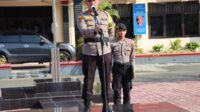 Pimpin Apel Pagi, Kapolres Ajak Anggota Selalu Bersyukur dan Ikhlas Dalam Tugas