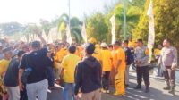 Polres Touna Lakukan Pengawalan dan Pengamanan Jalan Sehat HUT Golkar ke 59