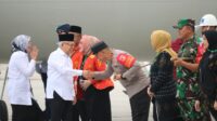 Kapolda Sulteng Bersama Forkopimda Sambut Kedatangan Wapres RI di Palu