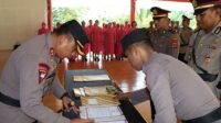 Kapolres Buol Pimpin Upacara Sertijab Kapolsek Biau, Kapolsek Paleleh Serta Penyerahan Jabatan PJU Polres Buol