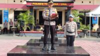 Pengamanan Pemilu 2024, Kapolres Touna Pimpin Apel Gelar Pasukan Mantap Brata Tinombala