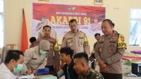 Pengabdian 32 Tahun Akabri 91, Polres Buol Gelar Donor Darah Serta Pengobatan Gratis