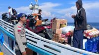 Sambangi Pelabuhan, Personil Satpolairud Polres Touna Beri Himbauan ABK Kapal