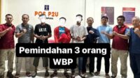 Putuskan Mata Rantai TB, Lapas Ampana Pindahkan 3 Narapidana ke Lapas Palu