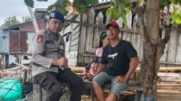 Personil Satpolairud Polres Touna Binmas Perairan Sambangi Masyarakat Kelurahan Dondo