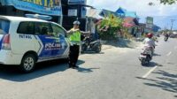 Jaga Kamseltibcarlantas di Pagi Hari, Sat Lantas Polres Touna Rutin Laksanakan Patroli dan Pengaturan Arus Lalu Lintas
