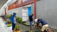 Minggu Pagi, Warga Binan Lapas Ampana Gotong Royong Bersihkan Lingkungan Lapas