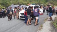 Ini Kronologis Kecelakaan Tunggal mobil truk Patroli Polres Touna Angkut Peserta Pramuka
