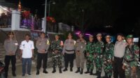 Kapolres Buol Bersama Pabung Kodim 1305-BT Cek Langsung Pengamanan Ibadah Malam Natal