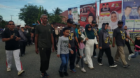 KPU Touna Gelar Jalan Santai dan Senam Bersama
