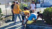 Jumpa Berlian, Warga Binaan Lapas Ampana Gotong Royong Bersihkan Lingkungan Lapas