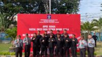 Kalapas Ampana Ikuti Apel Siaga Nataru Kanwil Kemenkumham Sulteng di Lapas Palu
