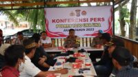 Polres Touna Gelar Konferensi Pers Akhir Tahun, Kasus Kejahatan Meningkat