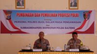Kunjungi Polres Buol, Kabid Propam Polda Sulteng Beri Arahan Terkait Netralitas Polri Pada Pemilu 2024 Hingga Pembinaan Bagi Personil