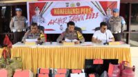 Konferensi Pers akhir tahun Polres Poso: Penurunan Angka Tindak Pidana dan Kesiapan Menyongsong Tahun Baru 2024