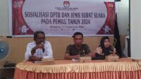 KPU Kabupaten Touna Sosialisasi DPTb dan Jenis Surat Suara Pemilu Tahun 2024 di Lapas Ampana