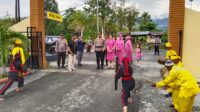 Tarian Mokanta Sambut Kedatangan Kapolres Touna Baru AKBP Ridwan Jason Maruli Hutagaol