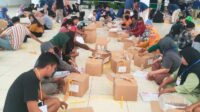 Hari Ini KPU Touna Lakukan Sortir dan Lipat Surat Suara Pemilu 2024