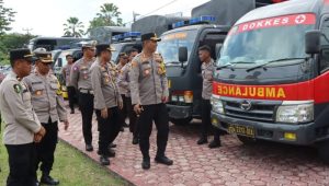 Jelang Pemilu 2024, Kapolres Touna Cek Kesiapan Ranmor Dinas