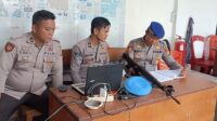 Kasatgas Pam Obvit Lakukan Pengecekan Personil PAM di Kantor Penyelenggara Pemilu