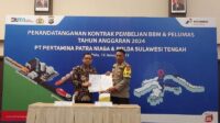 Kapolres Touna Hadiri Penandatanganan Kontrak Pembelian BBM dan Pelumas Tahun Anggaran 2024