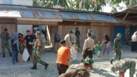 Polsek Ampana Kota Ikut Serta Dalam Kegiatan Karya Bakti TNI Kodim 1307 Poso