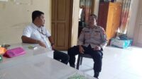Jalin Komunikasi dan Koordinasi, Wakapolsek Ampana Kota Sambangi Kepala Desa