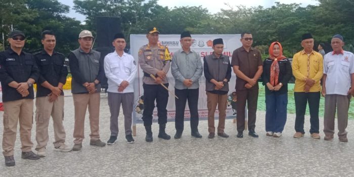 Bawaslu Touna Gelar Apel Siaga Pengawasan Masa Tenang dan Pemungutan serta Penghitungan Suara Pemilu