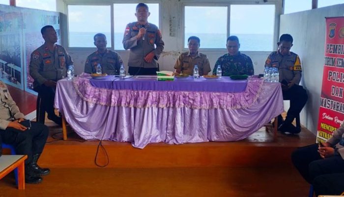 Dit Binmas Polda Sulteng Gelar Pembinaan Harkatpuan Dai Kamtibmas, FKPM dan Asistensi Polmas di Touna